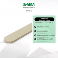 [ส่งฟรี] SHERA ไม้รั้วเฌอร่า รุ่นคลาสสิค สีขาวปะการัง 1.6x10x100ซม. (8 แผ่นต่อแพ็ค)