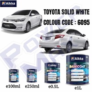 AIKKA TOYOTA VIOS 6095 SOLID WHITE 2K CAR PAINT