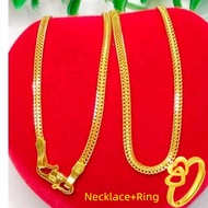 Emas 916 Original Lelong Chain Charm Gold 916 Pendant Necklace Women Korean Style Rantai Leher Viral Birthday Gift for Women Emas 916 Original Malaysia Rantai Leher Emas 916 Gelang Tangan Perempuan