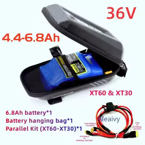 Battery for XiaoMi M365 1s Pro & Ninebot Max G30 - New 36V 4.4Ah/6.8Ah 48V 6Ah/10Ah, Paralleling Exp