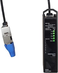 3 in 1 Resistance, Continuity and Port Mapping RJ45 Network Cable Tester, Pocket Size, for C5e, C6, 