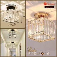 Lampu plafon MODERN CRYSTAL SQUARE CEILING LAMP