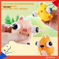 AREM Popping Eye Animal Toy Animal Pinch Toy Set 8pcs Cute Animal Popping Eyes Pinch Toy Set for Stress Relief Squishy Fidget Squeeze Toy for Kids Adults Perfect Birthday Gift