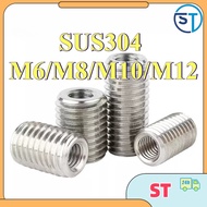 Inlay nut 304 stainless steel inner and outer teeth nut, thread transfer nut, variable diameter scre