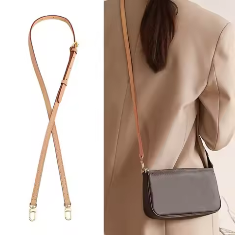 Leather Bag Strap Women Handbag Handle Shoulder Crossbody Bag Straps Replacement Belt for LV Neverfu