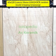 Granit 60x120 putih cream luxury home LG61243CR (random) kualitas 1