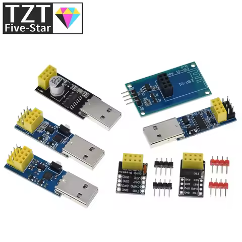 CH340G CP2104 USB To ESP8266 ESP-01 ESP-01S Module Programmer Adapter Download Debug Link Kit for Ar