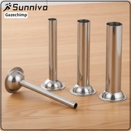 Gazechimp 4 Pieces Stainless Steel Sausage Stuffing Tube Heavy-Duty Sausage Stuffer Tube Rust-Resist