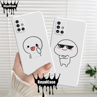 (Royalcase) Softcase for Type Samsung A31 A51 A71 Pro Camera Case with Cute Stik3r Motif