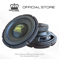 Coztino 10-inch 4X4 50mm ASV Coil Slim Shallow Mount Subwoofer Driver