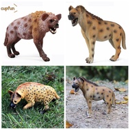 CUPFUN Spotted Hyena Model Educational Toy Early Learning Kids Cognition Simulation Wild Animals