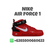 nike air force 1 high red black