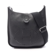 【二手】愛馬仕 HERMES Evelyne 3 Trois GM 黑色皮革女背包
