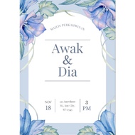 Ecard Video Jemputan Digital ( Tema Biru)