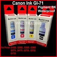 Canon Ink Gi- 71/ gi71 Pigment ink Bottles for Printer Pixma g2020 g1020 g3020 g3060 G3770 G2730 G47