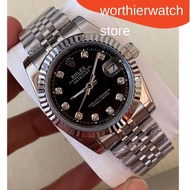 100% original Rolex date just jam tangan Lelaki Automatik men's automatic watches 36mm size with fre