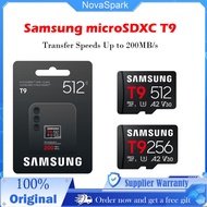Samsung microSDXC T9 256GB, Transfer Speeds Up to 200MB/s | microSD made for Avid Gamers & Professio