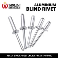 Aluminium Blind Rivet Mata Ribet Aluminium Break Mandrel Nail Rivets Round