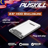 PUSKILL SATA3 Shell USB 3.1 Interface Suitable for 2.5 inch SATA SSD Hard Drive Mobile Enclosure Box