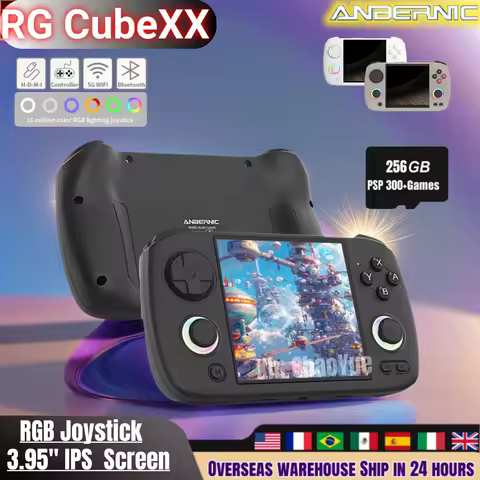 ANBERNIC RG CubeXX Retro Handheld Games Console Linux RGB Joystick Video Gaming Player Supports WIFI