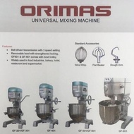 ORIMAS TAIWAN 10L 20L 30L 40L 60L 80L Heavy-duty Universal Mixing Machine Flour Dough Mixer Pengadun