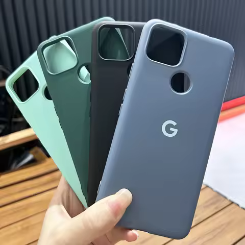 For Google Pixel 5 5A Case Liquid Silicone Soft TPU Back Cover For Pixel 5 5a Shockproof Protective 