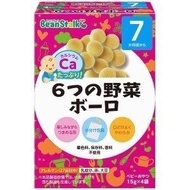 雪印 - (KOM3)7個月起嬰兒蔬菜波波餅15gx4包【平行進口貨品】
