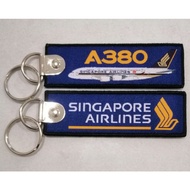 Keychain Airlines Airbus A380 Woven Keychain