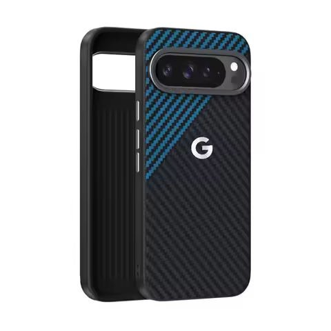 Luxury Carbon Fiber Texture Magnetic Phone Case for Google Pixel 10 9 Pro XL 9A Magsafe Wireless Cha