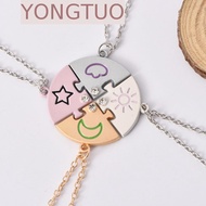 YONGTUO 4pcs/set Best  Forever Necklace, Jewelry Set Necklace Combination Jigsaw BFF Necklace, Color