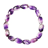 【正佳珠寶】紫超七 頂級冰淨體紫超七 19.1g 隨形紫超七水晶手珠