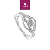 HABIB Diamond Ring in 375/9K White Gold 271161224