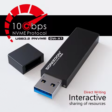 100% original SONIZOON PSSD DW-X1 USB3.2 Gen2 10Gbps SSD 256GB 512GB 1TB 2TB Portable SSD Up to 1050