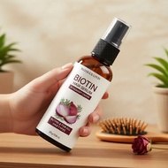 Onion Oil Hair Serum with Biotin & Rosemary - For Breakage-Prone, Frizzy, Damaged Hair