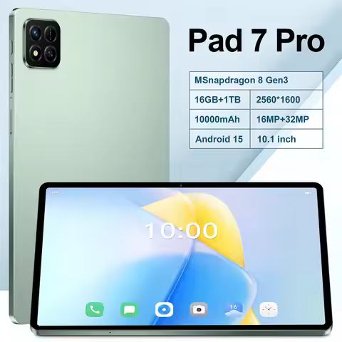 Pad 7 Pro 10000mAh Tablet Global Version Original 5G Dual SIM Tablet PC 22GB+2TB Android 15 Tab 10.1
