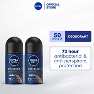 Buy 1 Take 1 NIVEA Men Deodorant Deep Espresso Antiperspirant Roll On, 50ml