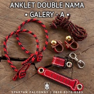 Angklet Nama Fullset Anklet Gelang Kaki Burung Hantu Elang Gagak