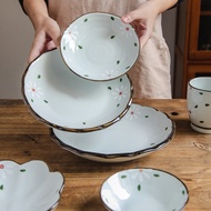 Mangkuk bertutup  Fish plate  Plate set  Ceramic plate  Aesthetic plate  Ceramic cup