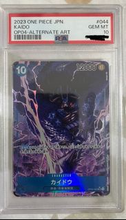 [psa10] One piece card 海賊王 卡 2023 凱多 KAIDO OP04-044 四皇 r sr sec 異圖 異畫 全圖 psa cgc bgs