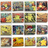 【Ready Stock】⭐beg dompet budak lelaki perempuan goodies birthday for kids Pokemon Pokémon spray fire Dragon Water Arrow Turtle Anime short PU leather wallet