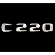 BENZ C220 15 New Style Pointed Font Word Mark Body Word Sticker Rear Box Font Font Height 23mm