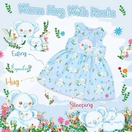 Arpanet girl Dress/Blue Cola Bear/Size 3