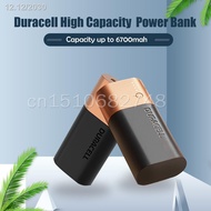Original▤6700mAh Duracell Power Bank  5V 2.4A Portable Charging PowerBank USB Poverbank External Bat