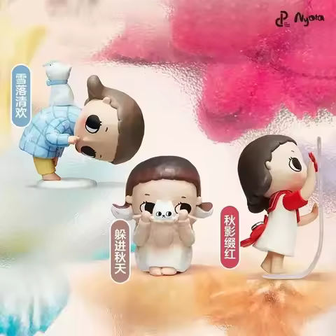 PopMart Nyota I AM THE SEASONS Series Blind Box Mystery Box Guess bag Girls Anime Figures Cute Model