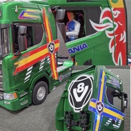 [1 PAIR] Sticker Scania 770s Huina Truck 1/18