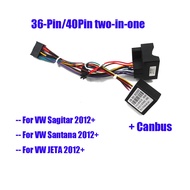 Car Radio Cable CAN BUS for Volkswagen VW 16pin Power Wiring Harness DVD GPS Android Multimedia Player Connector