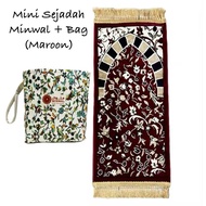 Mini sejadah Minwal @ Mini sejadah Raudhah + Bag (Buy 1 Free 1gift)