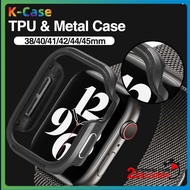 [SG] Aluminum iWatch Case for iWatch Series 1/2/3/4/5/6/7/8/SE TPU Interior&amp;Metal Bumper Shockproof Protective Case