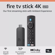 Amazon Fire TV Stick 4K Max gen2 2024 streaming device supports Wi-Fi 6E free & live TV