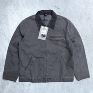 Used 95% Carhartt Detroit Jacket Black Faded Size S